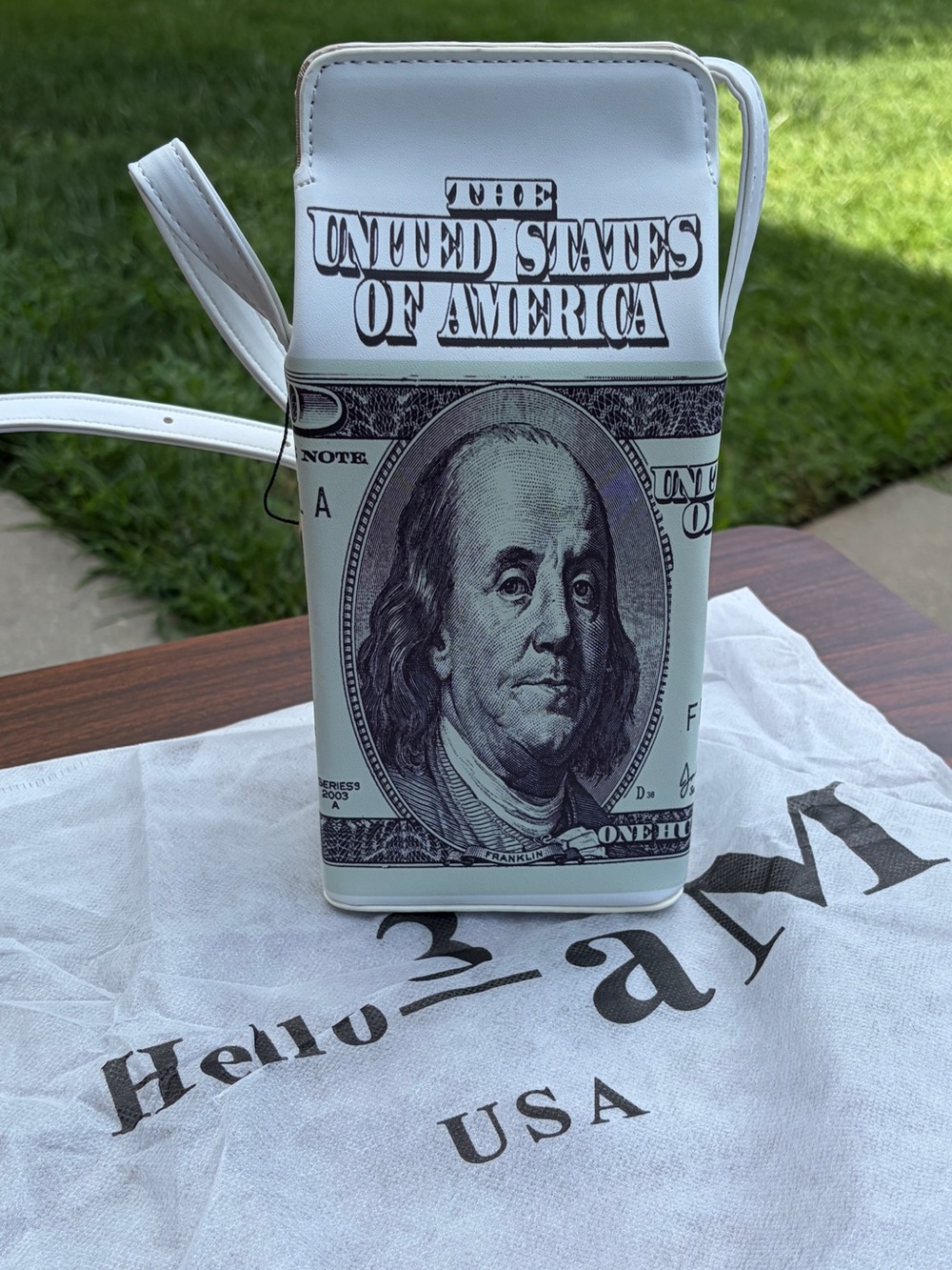 Hello 3AM $100 Bill Money Crossbody Purse – New With Tags